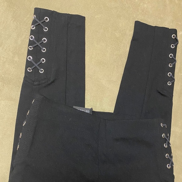 INC Black Skinny Leg Tights - Picture 5 of 11